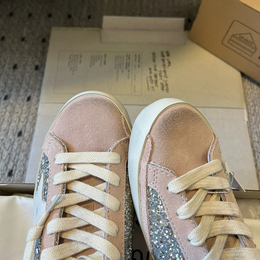 Golden Goose silver sequin flat shoes board shoes - Picture 5 of 7